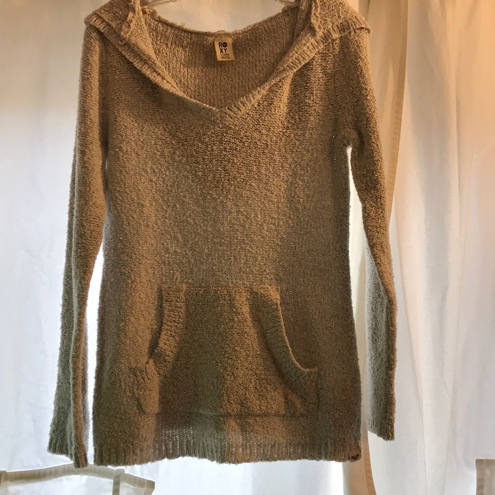 Roxy long sleeve cotton hoody w pocket